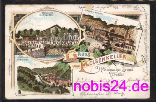 Plaunscher Grund Dresden litho brewery o 6.7.1900