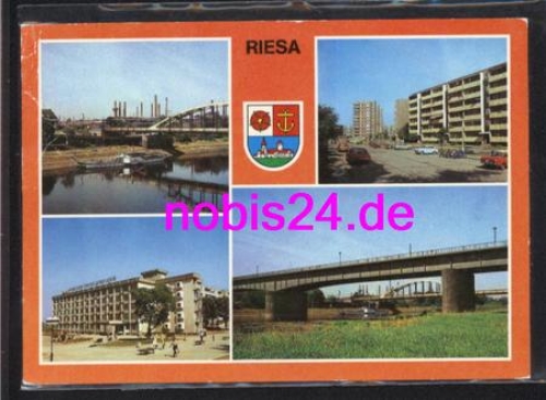 01594 Riesa Brücke Stahlwerk o ca.1986