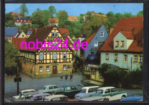 01848 Hohnstein market with cars o 8.3.1975