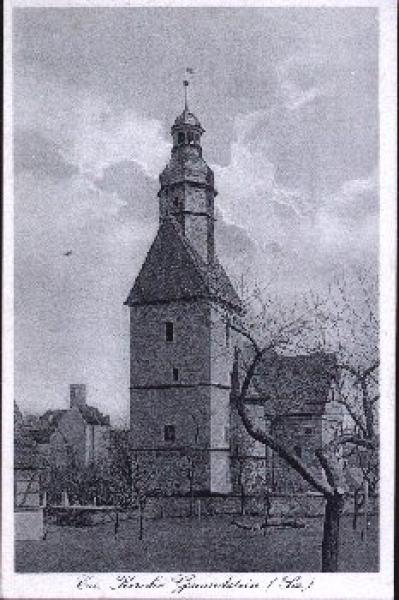 04655 Gnandstein Evangelische Kirche * ca. 1920