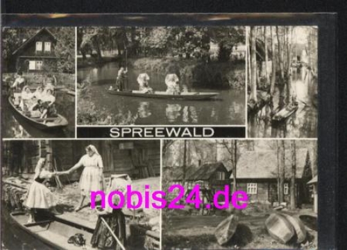 03096 Spreewald traditional costumes o around 1970