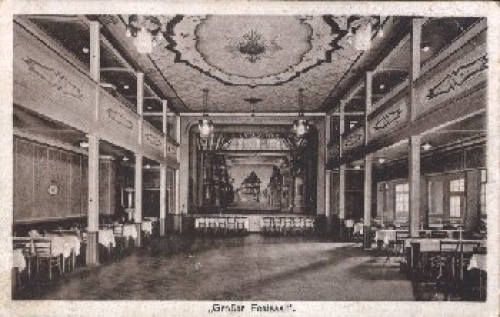 04651 Bad Lausick Hotel und Gasthof zum Wolf Großer Festsaal o 21.10.1928