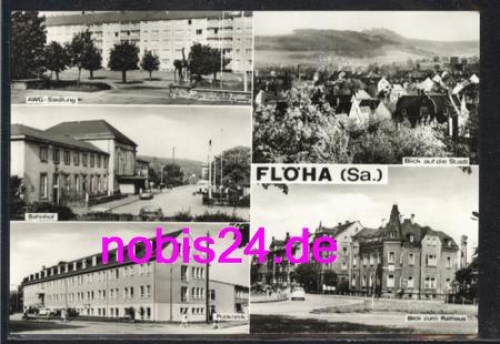 09557 Flöha Bahnhof Poliklinik o 11.1.1982