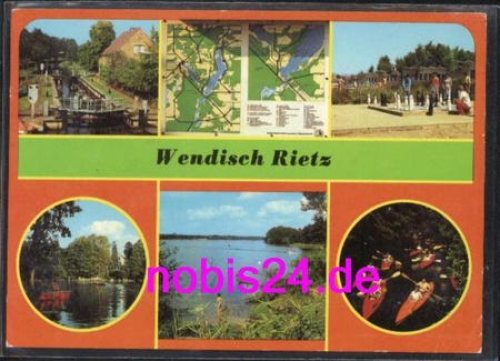 15864 Wendisch-Rietz lock boats o ca.1985
