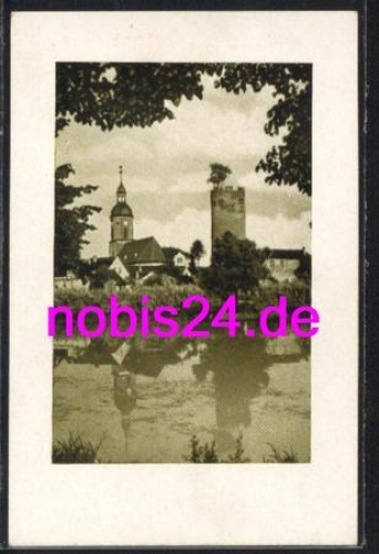 07819 Triptis Stadtteich Kirche Turm *ca.1930