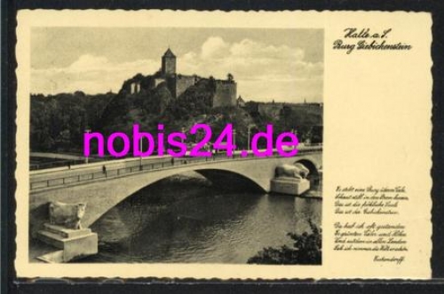 Halle Saale Burg Giebichtenstein Brücke o 8.8.1938