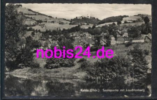 07768 Kahla  Saalepartie Leuchtenburg o 4.9.1959