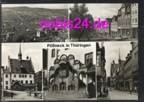 07381 Poessneck Steinweg Schuhgasse o 24.4.1980
