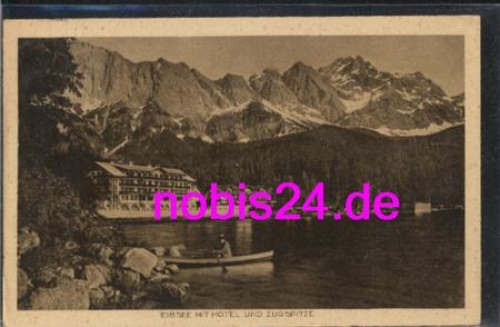 82467 Garmisch Eibsee mit Hotel o 2.1.1925
