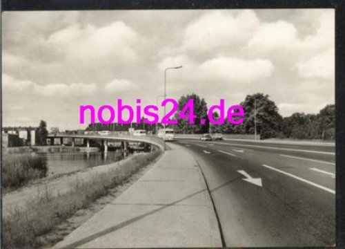 Wismar high bridge with cars on March 26, 1973