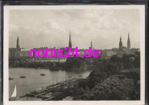 Rotherbaum Hamburg Lombardsbrücke *ca.1950