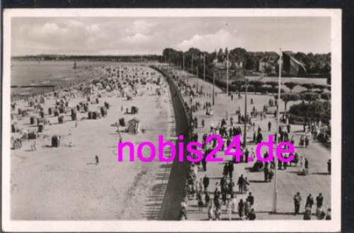 Travemünde Promenade am Strand o 3.8.1950