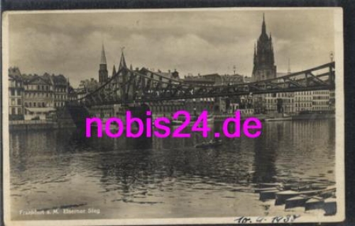 Frankfurt Main Eiserner Steg Kirche o 11.9.1960