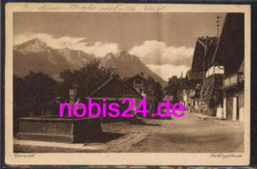 82467 Garmisch Brunnen Frühlingsstrasse o 19.6.1926