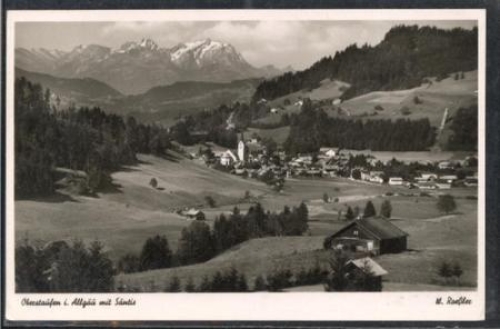87534 Oberstaufen Allgaeu mit Saentis o 21.2.1953