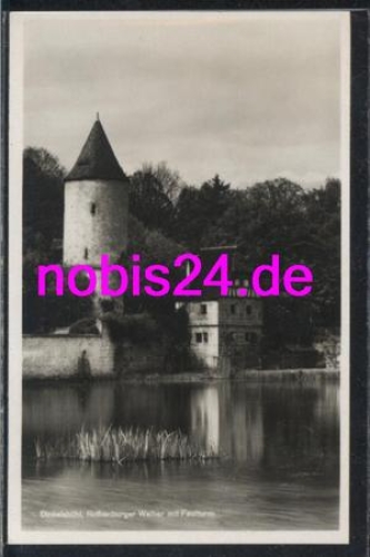91550 Dinkelsbuehl Weiher Faulturm *ca.1960