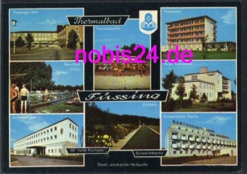 94072 Fussing Hotels Freibad Thermalquelle o ca.1971