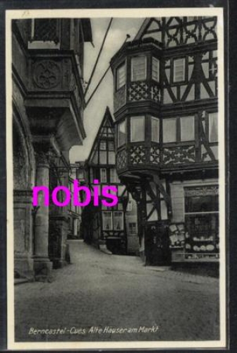 54470 Berncastel Cues Old Houses Market *ca.1935