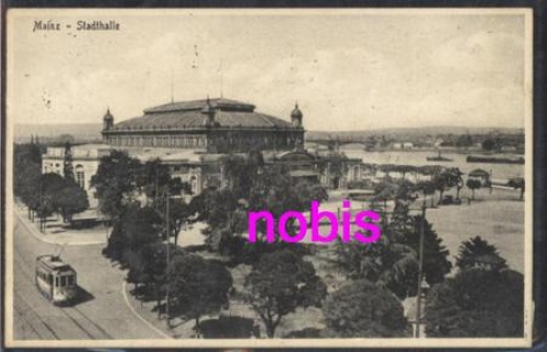 Mainz town hall Tram o 15.8.1928