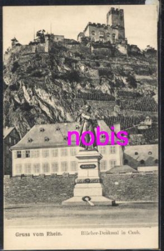 56349 Caub am Rhein Bluecher Memorial *ca.1910