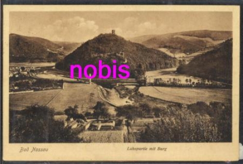 56377 Bad Nassau Lahnpartie Burg o 18.5.1914