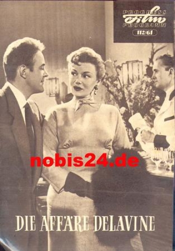 The Delavine Affair, Progress Film Programm 112/61, English crime film, Peter Reynolds, Honor Blackmann