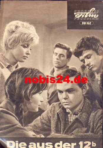 Die aus der 12b, Progress Film Programm 10/62, DEFA-Film mit Angelica Domröse