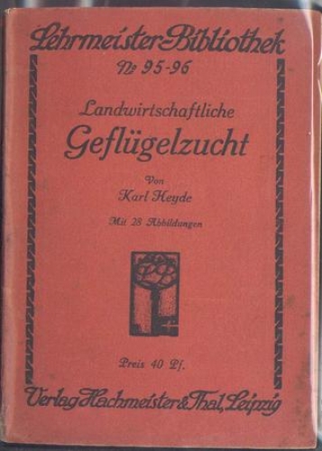 Agricultural poultry breeding (booklet with 60 pages) in German