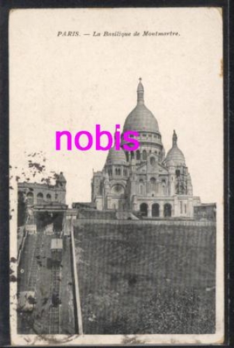 Paris - La Basilique de Moutmartre o ca.1920