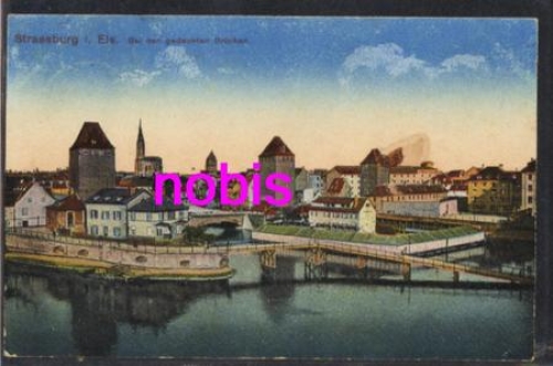 Strasbourg Alsace covered bridges o 2.6.1918