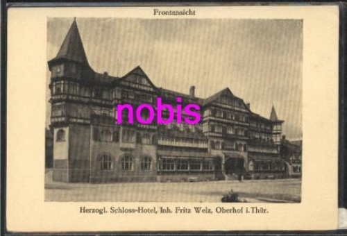 98559 Oberhof Schloss Hotel *ca.1920