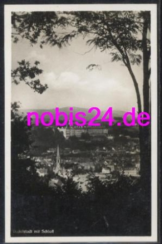 07407 Rudolstadt mit Schloss o 24.8.1931