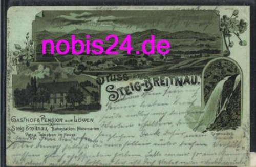 Steig - Breitnau Litho 28.8.1902