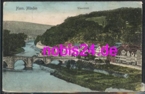 34346 Hann. Münden Weserblick o 3.4.1910