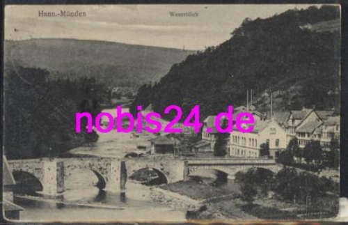 34346 Hann. Munden Weserblick o 17.6.1917