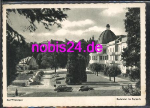 Bad Wildungen Badehotel Kurpark o 3.7.1962