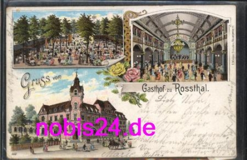 Rossthal Dresden Litho Gasthof o 15.6.1903