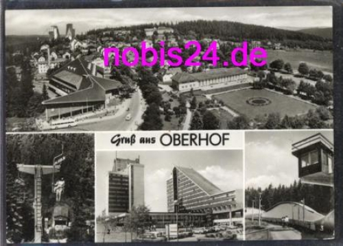 98559 Oberhof  Bobbahn Hotel Sessellift o ca.1978