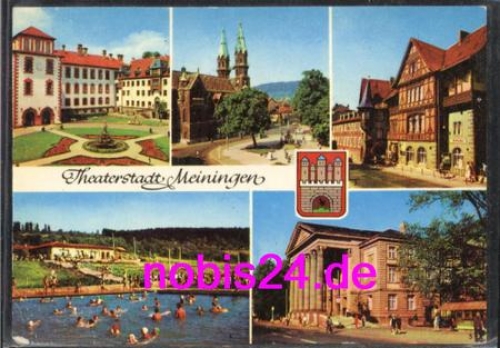 98617 Meiningen Freibad Kirche Schloss o 22.6.1981