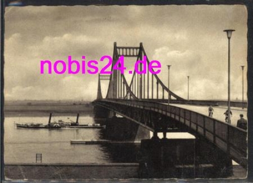 Krefeld - Uerdingen Rheinbrücke o ca.1955