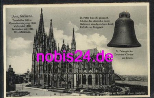 Köln Dom Südseite St. Peter Glocke o 19.5.1972