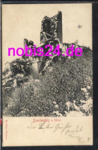 53639 Konigswinter Ruine Drachenfels am Rhein o 6.6.1901