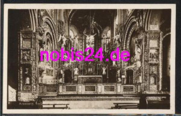 Arenberg bei Koblenz Kirche Innenansicht *ca.1930