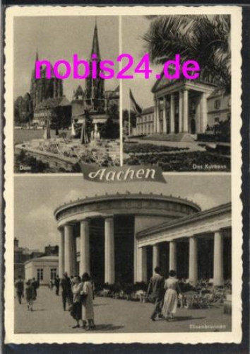 Aachen Elisenbrunnen Dom Kurhaus o 2.3.1958
