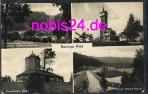 98744 Meuselbach Bergbahn Frobelturm o 19.7.1956