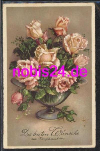 Roses in vase confirmation * around 1935