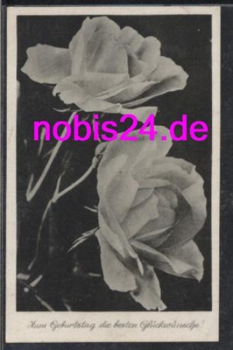 Roses birthday card *ca.1940