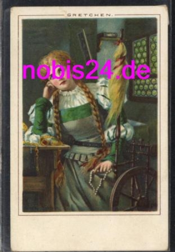 Weberin an der Webspindel  *ca.1920