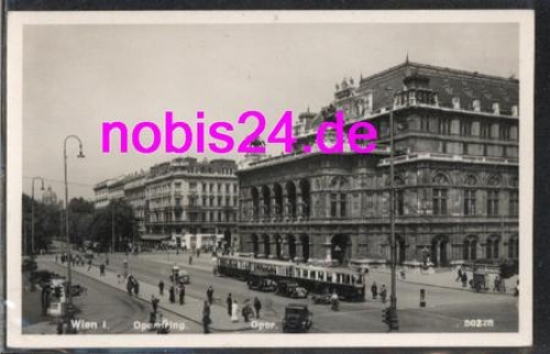 Vienna Austria tram opera circa 1930