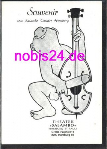 Erotica joke card Hamburg * around 1975